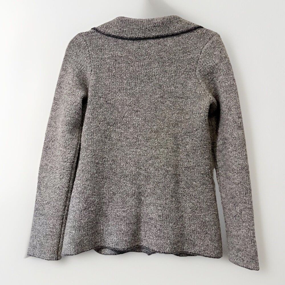 Cocogio Italian Wool Blazer Sweater Womens S Gray Classic Business Office Siren - Picture 6 of 6